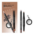 One-Swipe Eye Essentials Dual-Ended Long Wear Cream Shadow Stick Set in Heat Ray-Biscotti + 24-Hour Kajal Liner Smolder