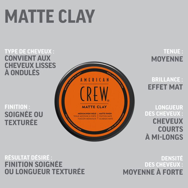 MATTE CLAY™, Cire coiffante American Crew MyOrigines Produit