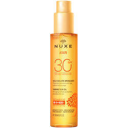Huile solaire bronzante haute protection SPF30
