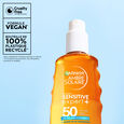 Ambre Solaire Sensitive Expert+ SPF 50 Nawilzajaca mgielka solarna do sk&oacute;ry wrazliwej 150 ml