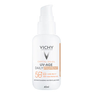 Capital Soleil UV Age Daily Teint&eacute; SPF 50+ Fluide Solaire Anti-&Acirc;ge Teint&eacute; - Tous Types de Peaux - 40 ml