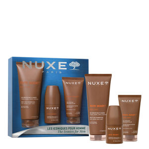 Men [boost]&sup3; Zestaw: dezodorant zapewniajacy 24-godzinna ochrone 50 ml + nawilzajacy zel przeciwzmeczeniowy Eclair 50 ml + zel pod prysznic 200 ml