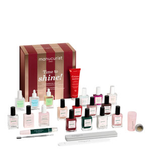 Time to Shine Adventskalender mit 24 Nagellacken, Pflegeprodukten und Manik&uuml;re-Accessoires