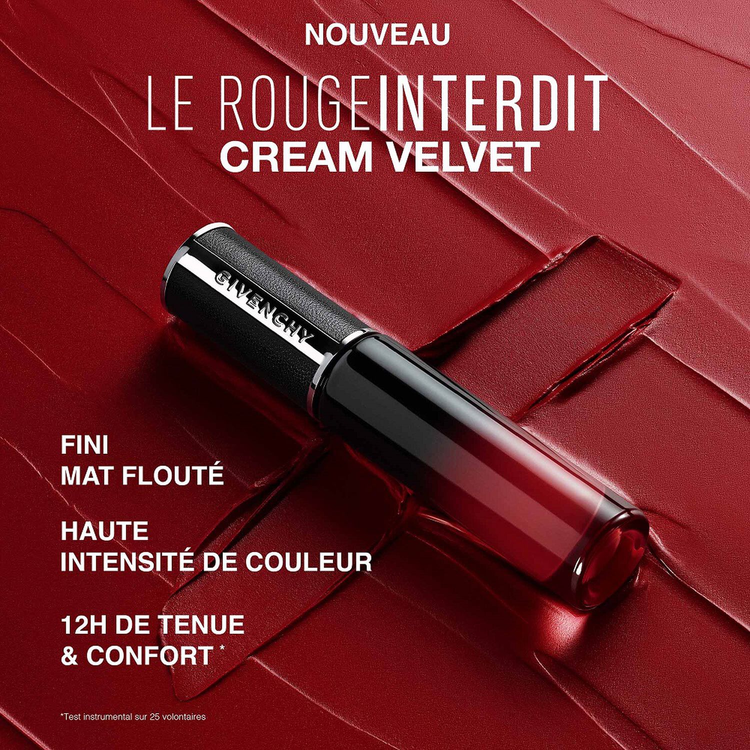 Le Rouge Interdit Cream Velvet, Long-Lasting Matte Liquid Lipstick