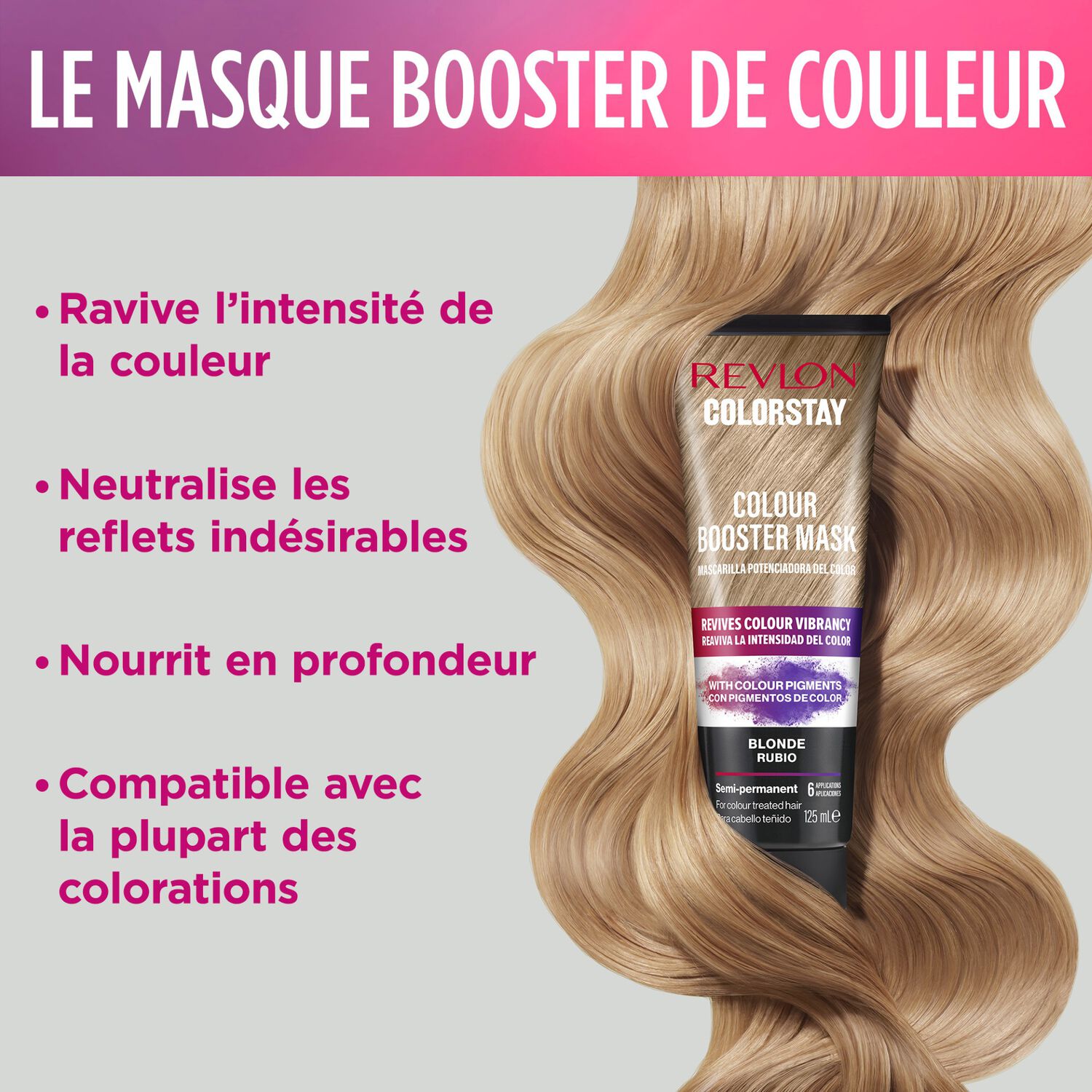 ColorStay Colour Booster Mask, Coloration Temporaire en Masque - Revlon ...