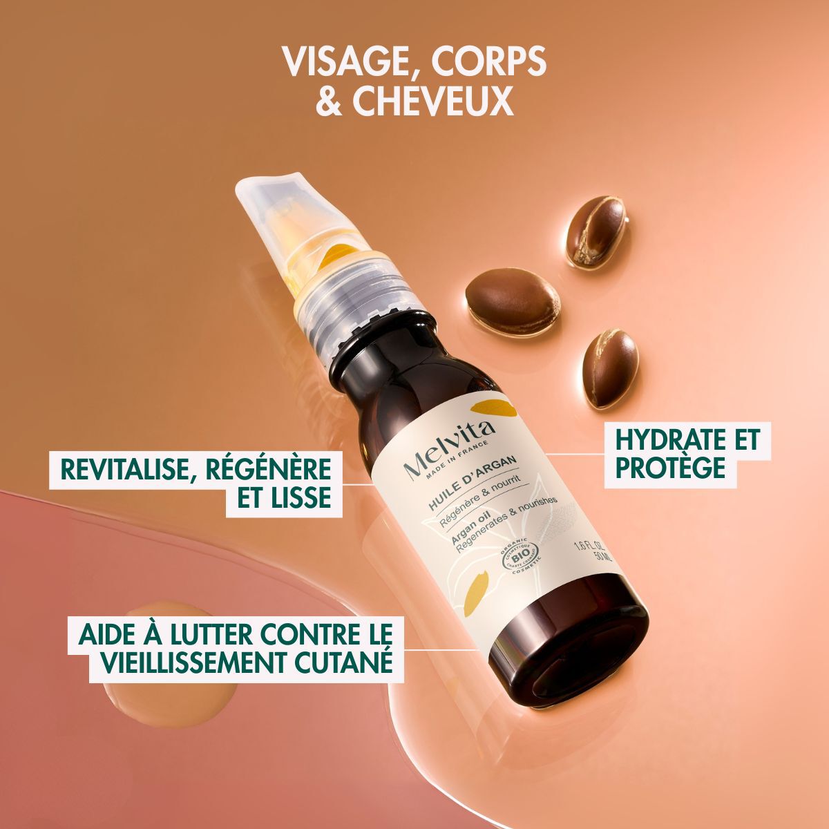 Huile d'Argan, NOURISHING - Melvita | MyOrigines Parapharmacy Produit