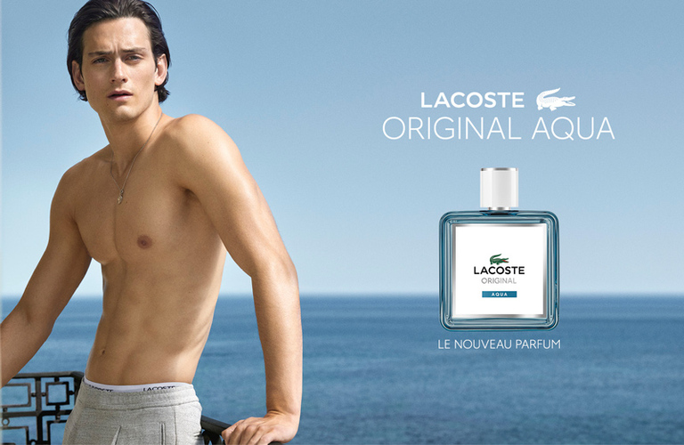banniere lacoste Original Aqua