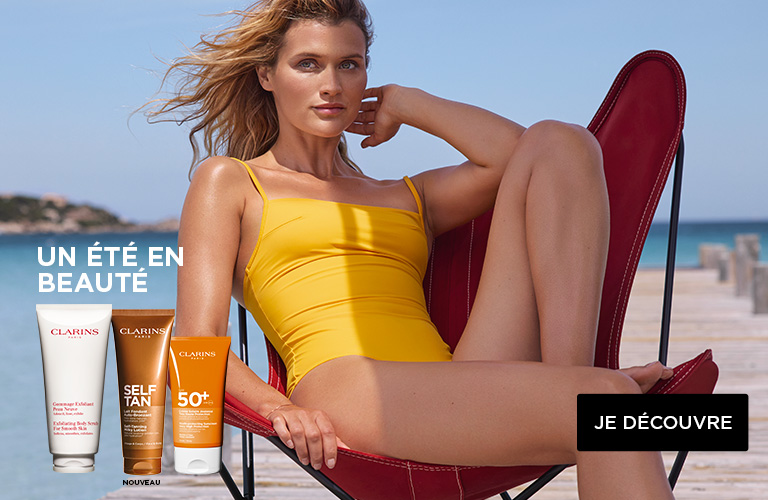 banniere solaire clarins