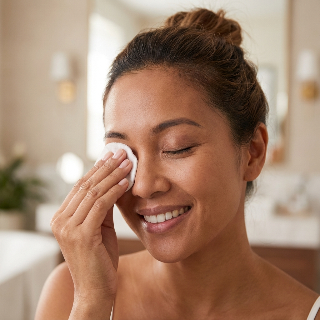 femme coton d&eacute;maquillant