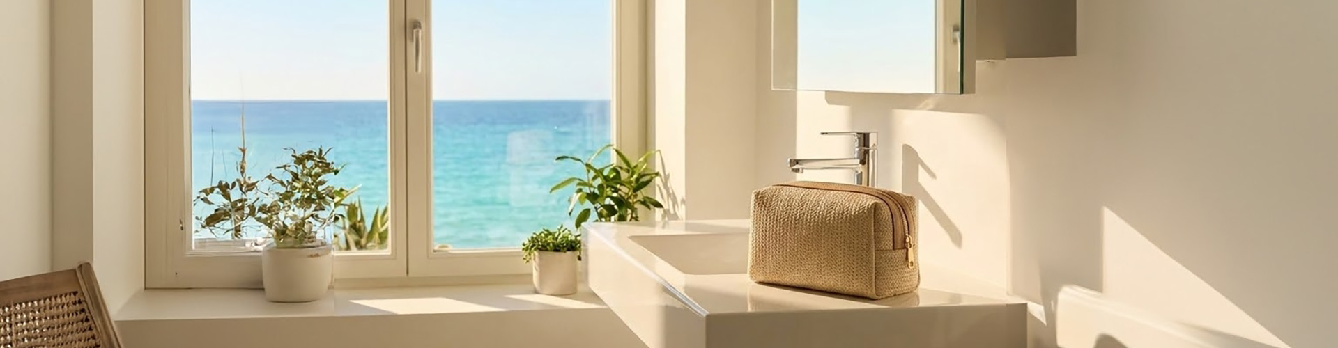 banner salle de bain soleil trousse