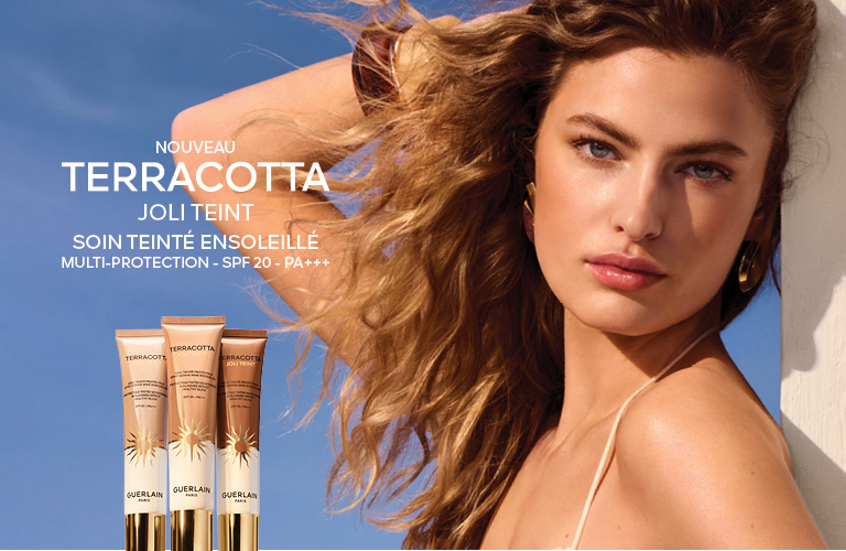 bannière guerlain Terracotta Poudre Bronzante Riche