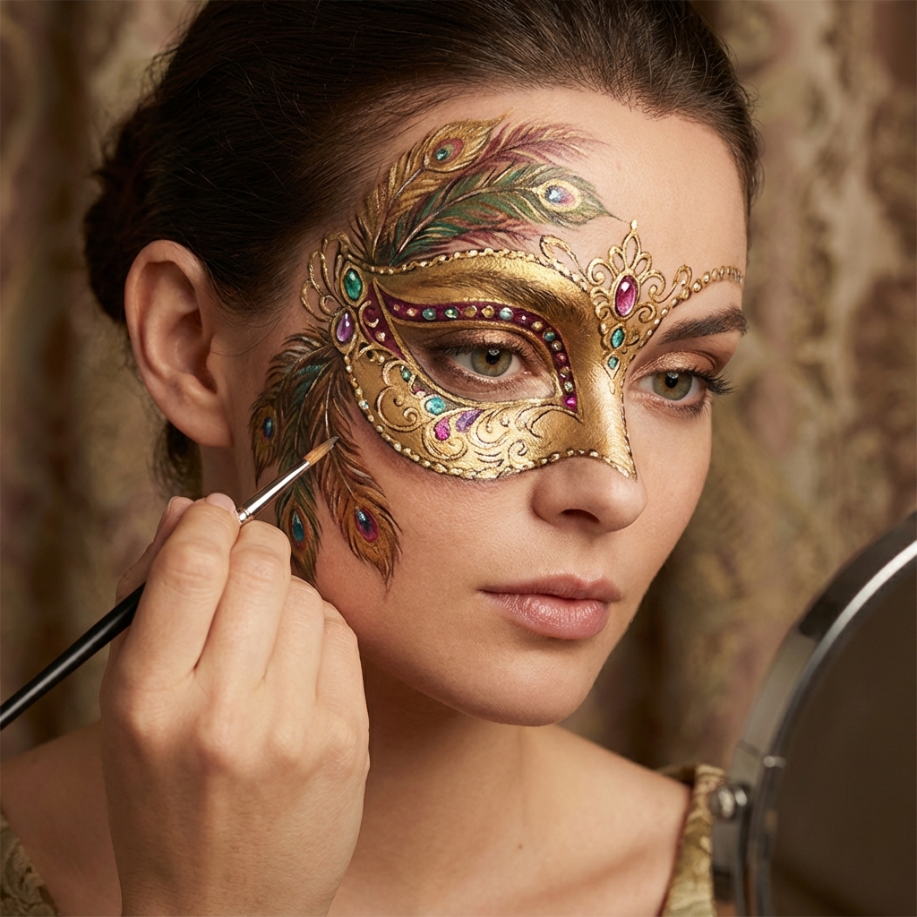 maquillage masque vénétien