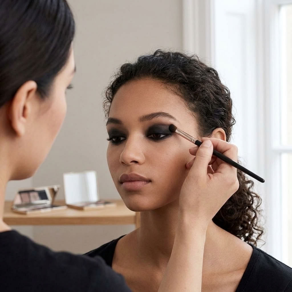 femme maquillage smoky eye
