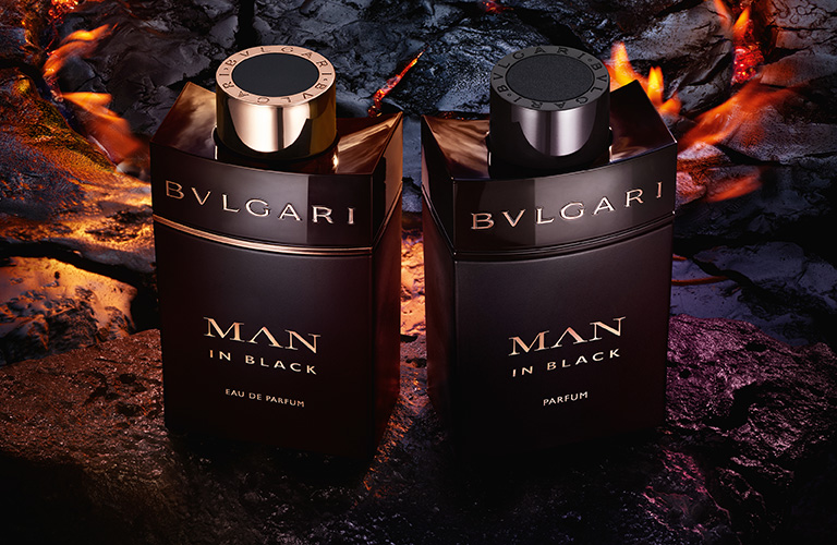 bannière Bulgari man in black