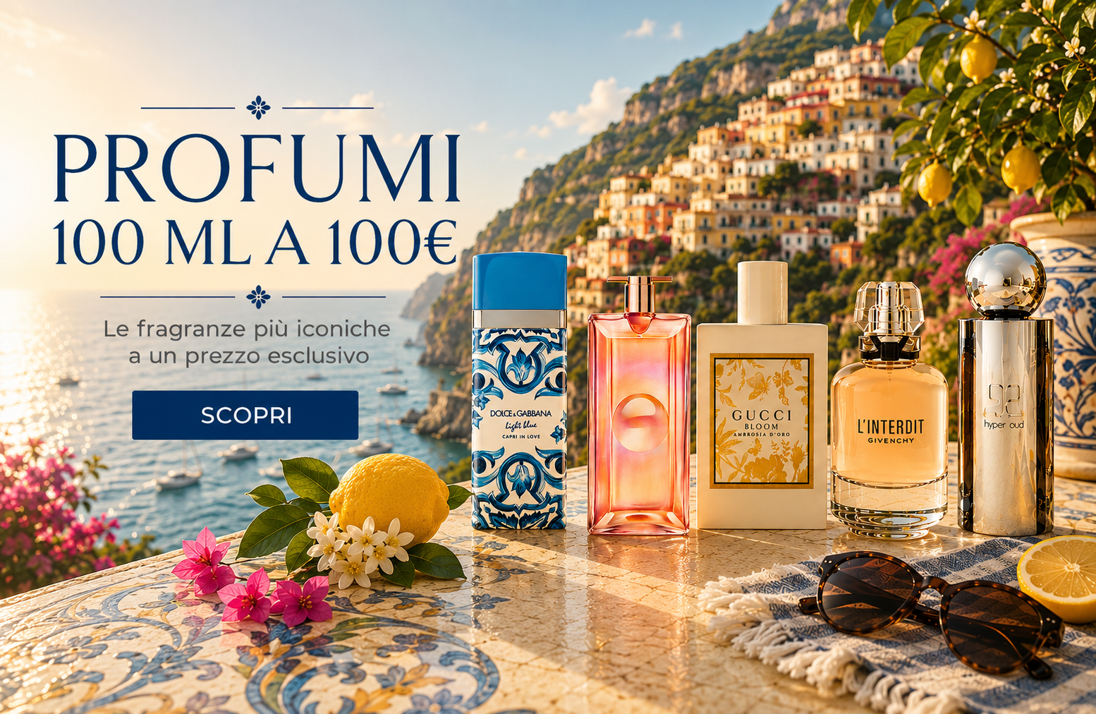 Profumi 100ml a 100&euro;