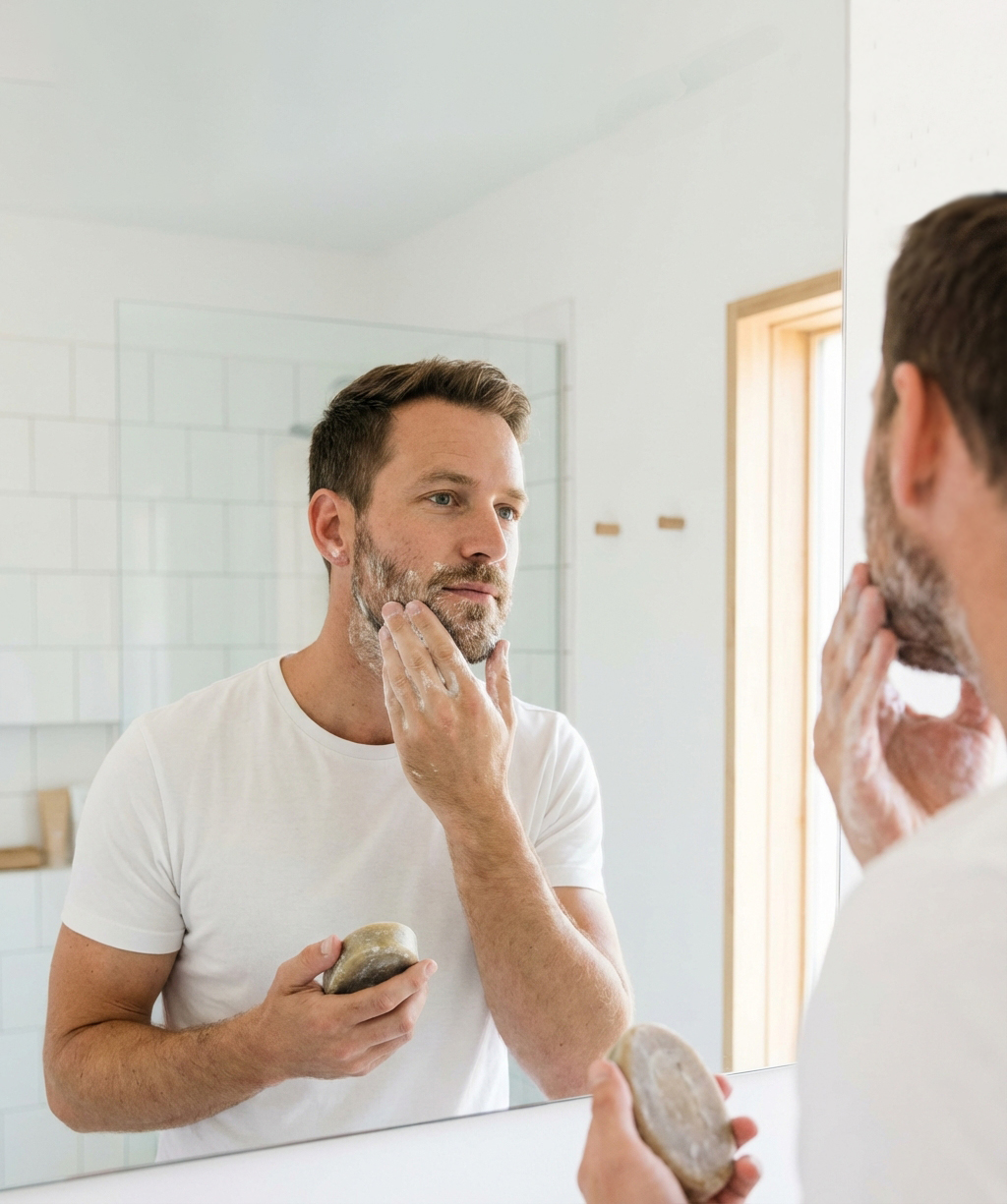 homme savon barbe