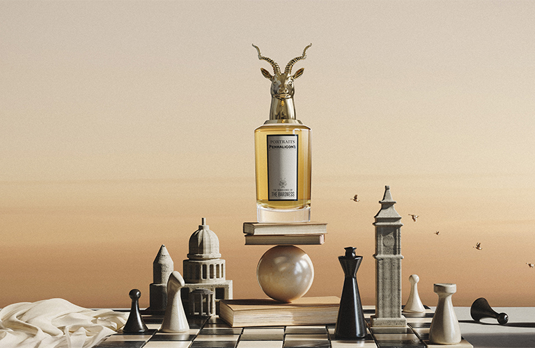 banner penhaligon's The Manoeuvres Of The Baroness