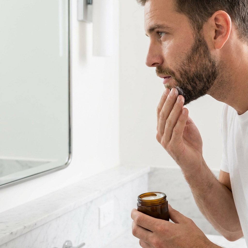 homme cr&egrave;me barbe