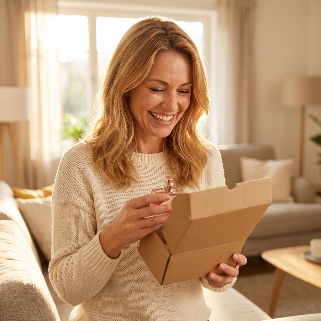 femme colis parfum