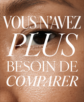 Gros plan d'un visage : banni&egrave;re MyOrigines : tu n'as plus besoin de comparer